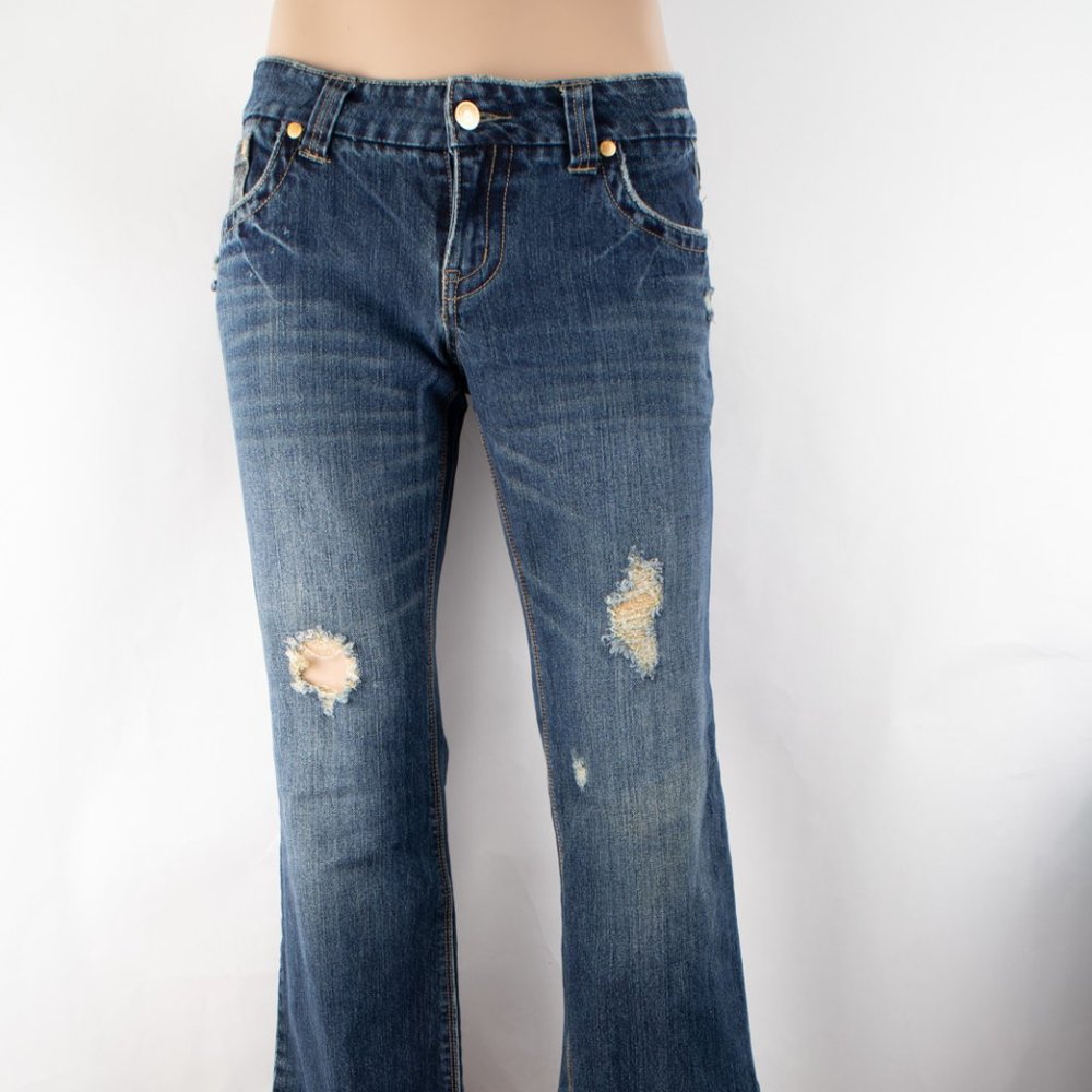 Hydraulic Bootcut Flare 9 10 (29 X 32) Women's Denim Jeans Medium Wash